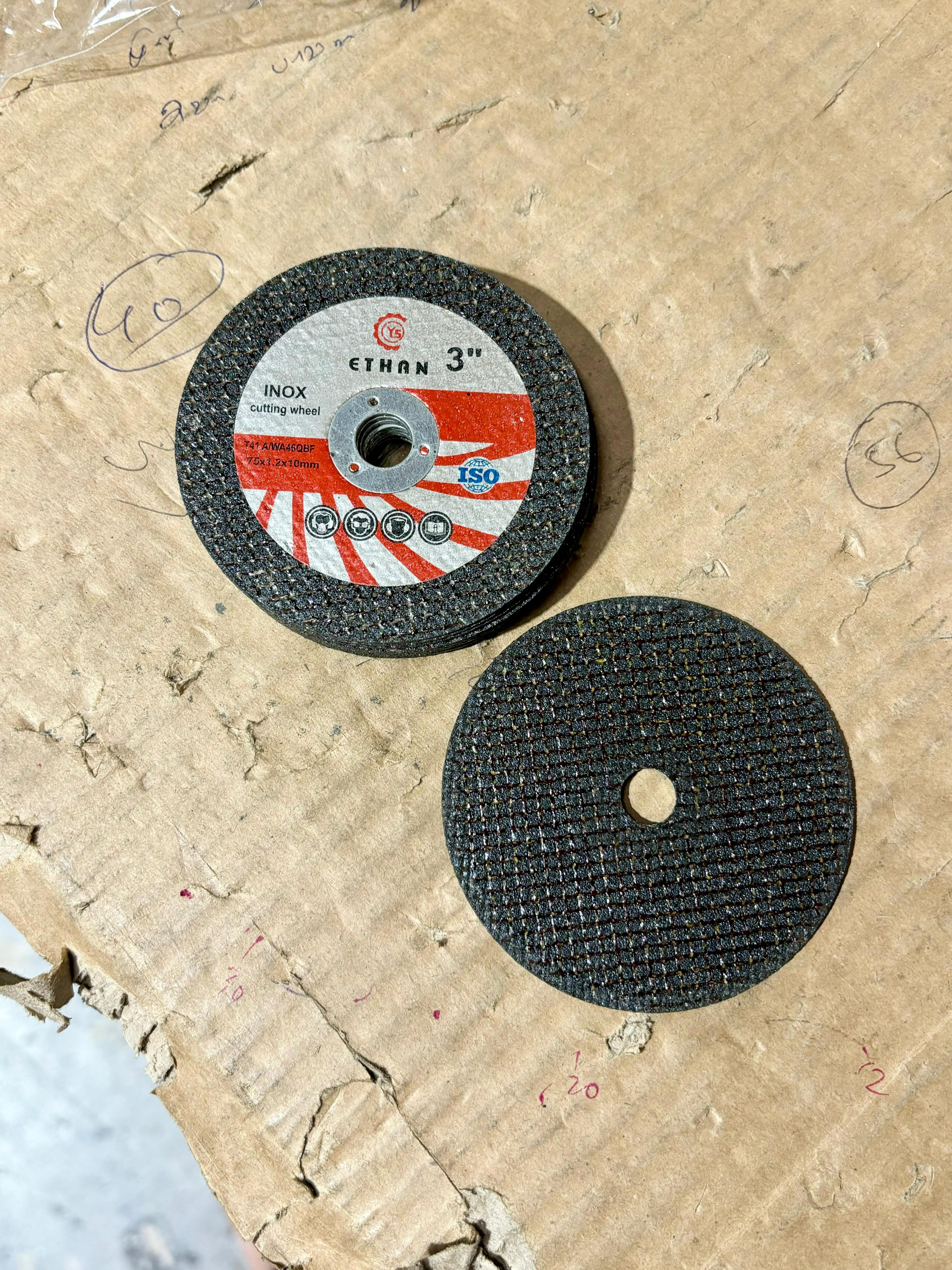 3-Pack 1.2x10mm Metal Cutting Discs - CD YM03 Model - Premium Abrasive Wheels for Angle Grinder, Metalworking & DIY Projects