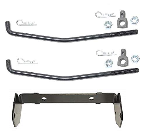 2-Pack 173288 & 532173288 Front Suspension Links with Hardware + 199978 & 532199978 Bracket - Includes 2x 175689 Trunions, Lock Nuts & Jam Nuts for 73800800 & 73350800 Models - Perfect for Truck & SUV Suspension Repairs & Maintenance