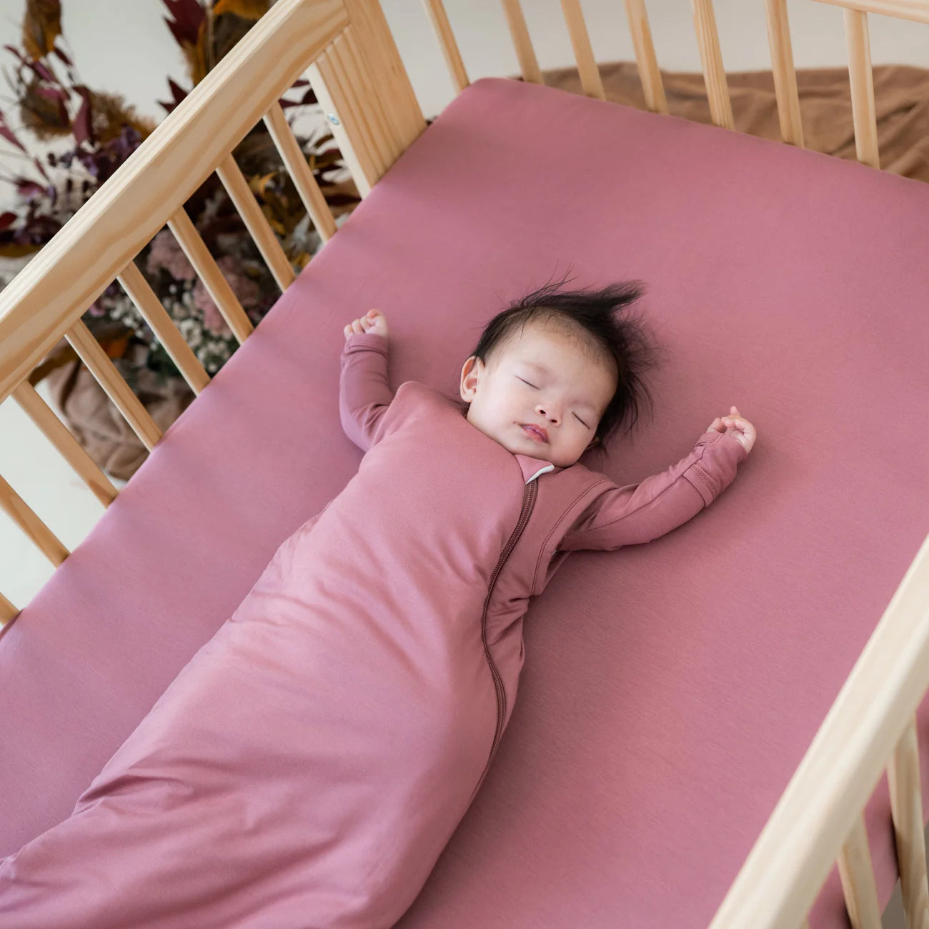 Premium Dusty Rose Sleep Bag for Adults - Soft & Breathable Sleeping Sack for Camping, Travel & Home Use