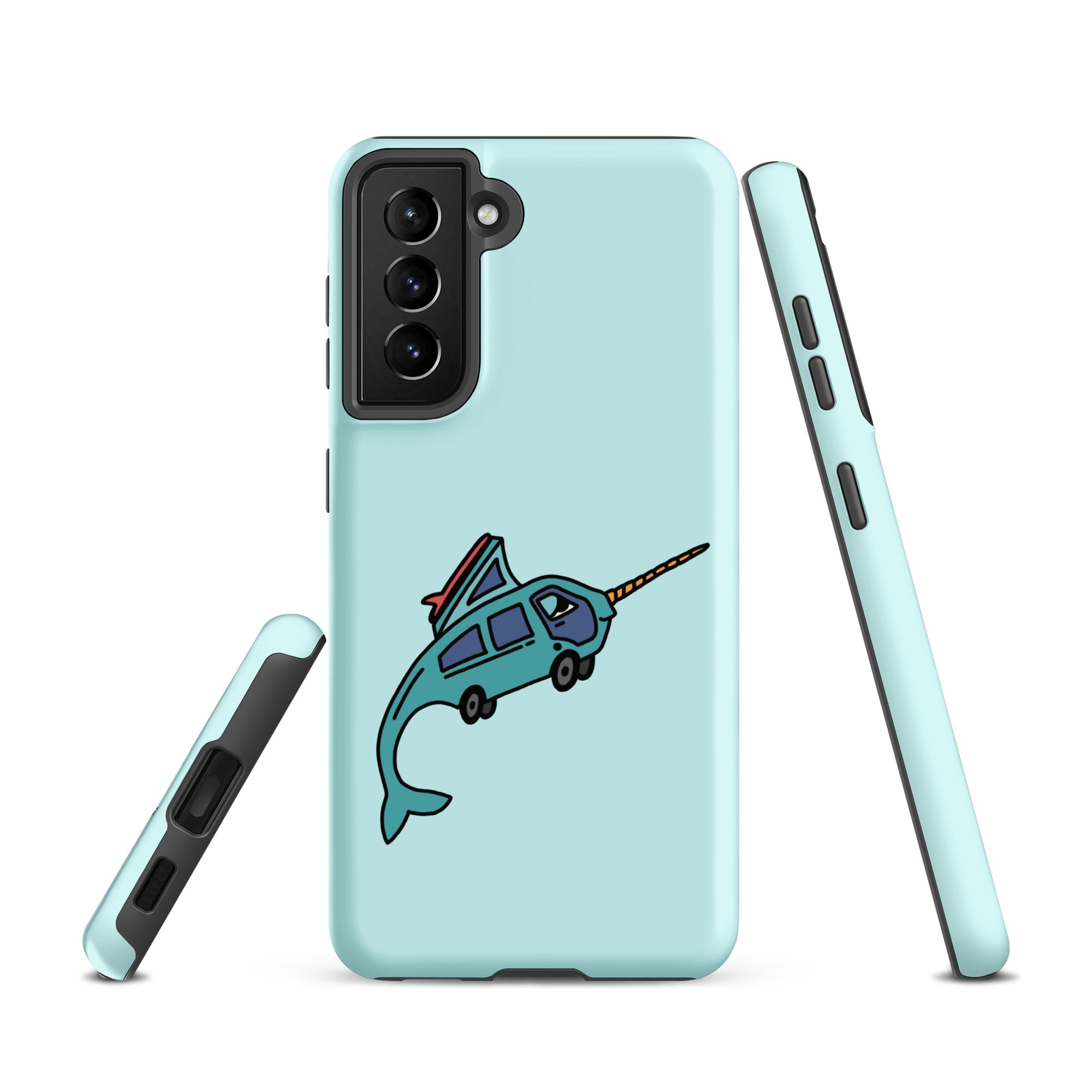 Durable Narwhal Ned Shockproof Case for Samsung Galaxy - Perfect for Outdoor Adventures & Daily Protection