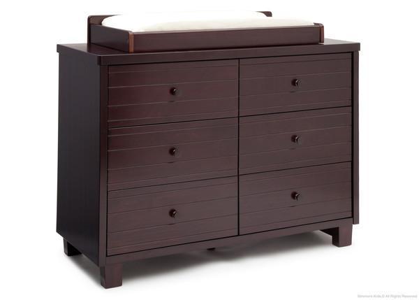 Rowen Double Dresser - 6-Drawer Solid Wood Chest for Bedroom Storage | Modern Dresser with Mirror for Home Organization | Perfect for Master Bedroom, Guest Room & Nursery