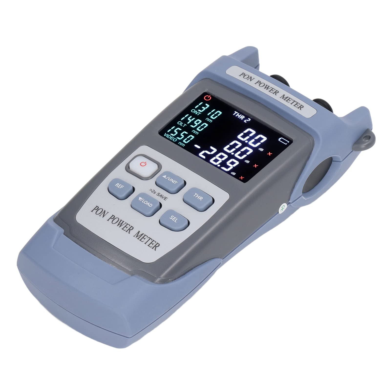 Fiber Optic Power Meter - USB Interface, Auto Shutdown, 1310/1490/1550nm Wavelengths, Data Storage - Perfect for Network Testing & Maintenance