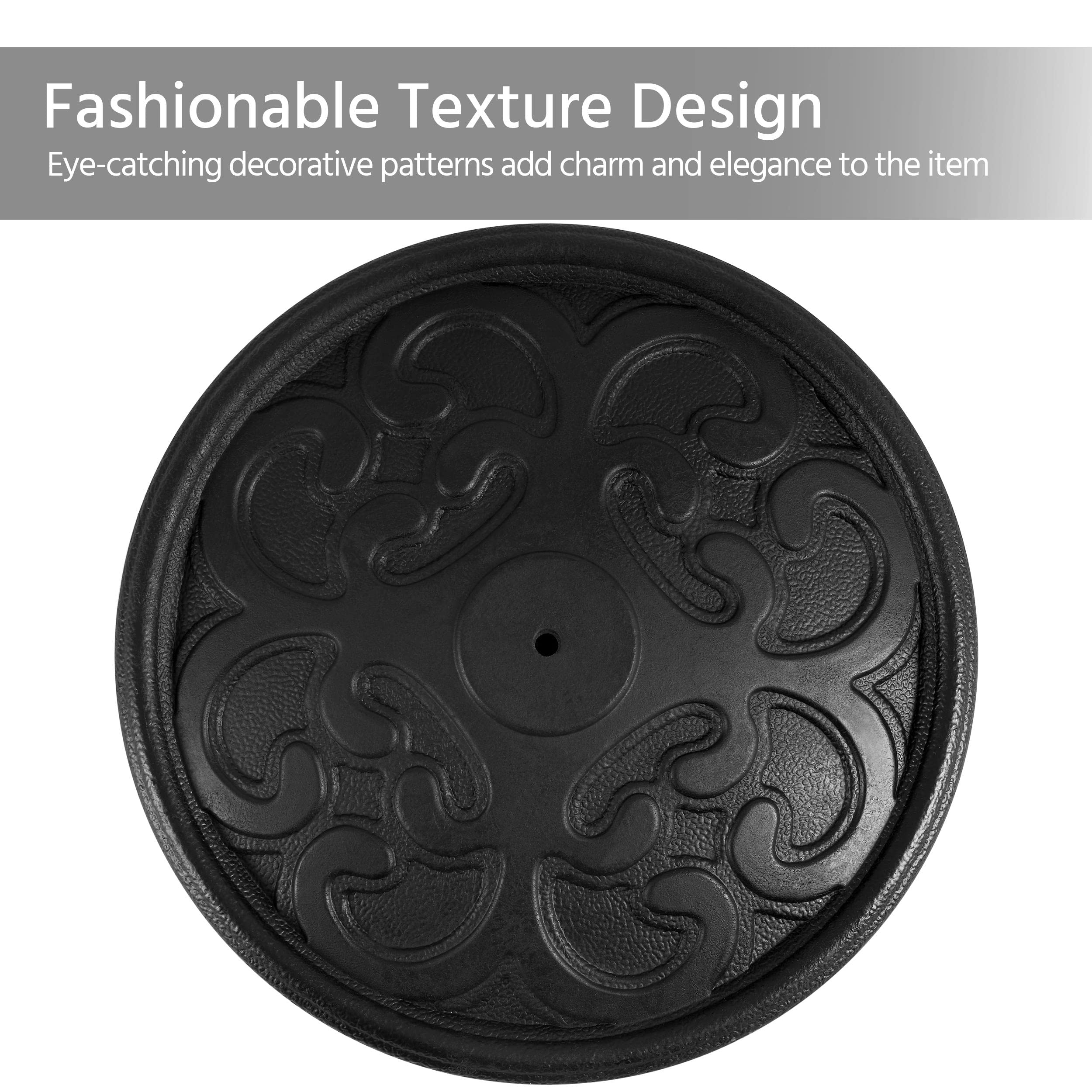 Yaheetech 22lbs Heavy Duty Umbrella Stand - 17.5 Inch Black Iron Base for Patio, Market & Outdoor Umbrellas - Perfect for Garden, Beach, Deck, Lawn & Backyard Parties