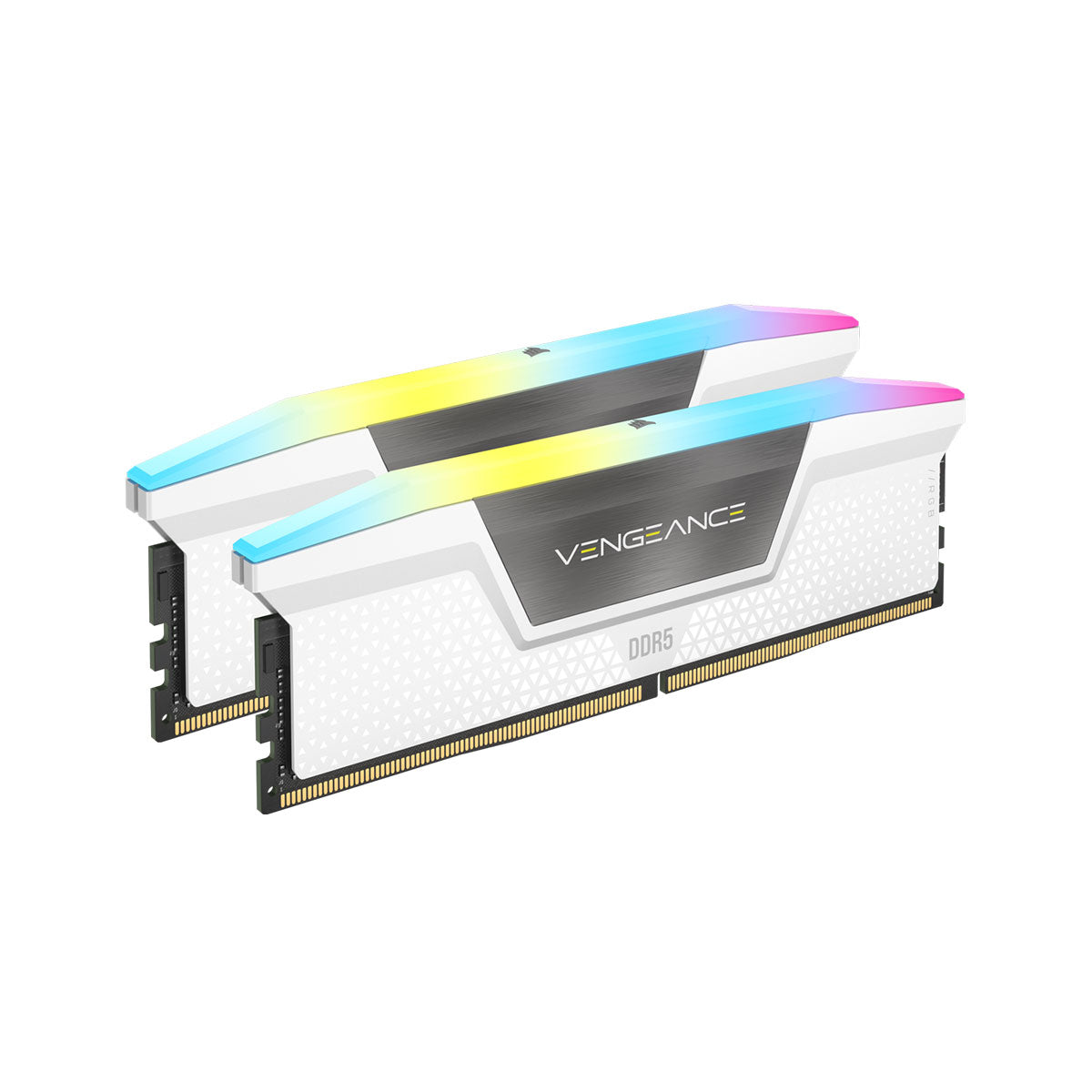 Corsair Vengeance RGB 32GB (2x16GB) DDR5 6200MHz CL36 White Desktop Memory - High Performance Gaming RAM for PC Builds & Content Creation