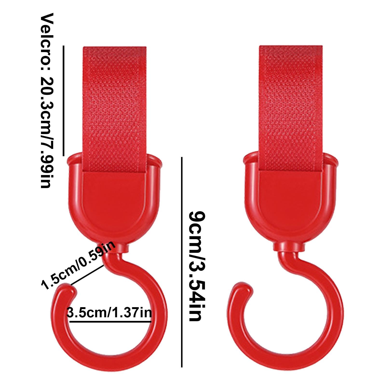 Rotatable Baby Stroller Hook - Multi-Purpose Mommy Organizer Hook for Strollers, Shopping Carts & Wheelchairs | Durable Bag Hanger Accessory for Diaper Bags, Groceries & Daily Essentials (Perfect for Moms On-The-Go)