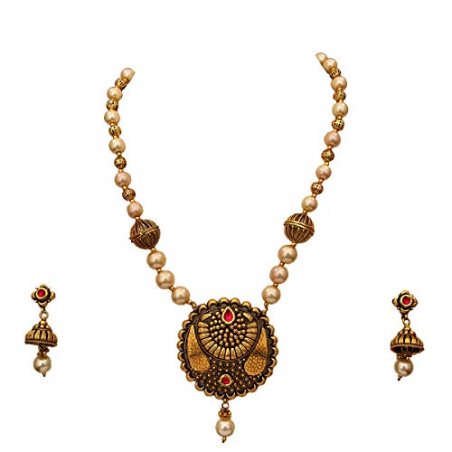 Antique Necklace-MM 46 B-PINK