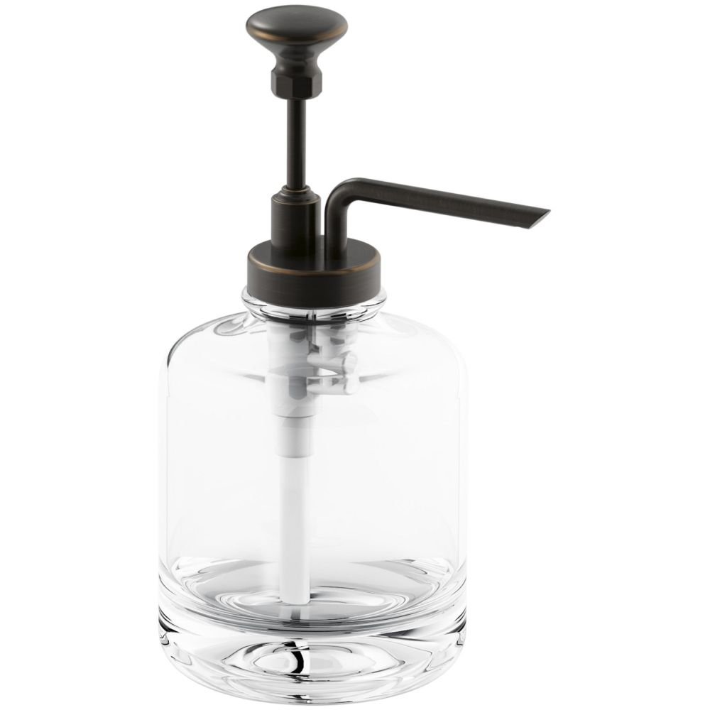 Kohler K-98630-2BZ Artifacts Oil-Rubbed Bronze Soap Dispenser Assembly - Premium Bathroom & Kitchen Sink Soap Dispenser for Modern Home Decor