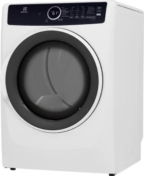 Electrolux ELFG7437AW 8.0 Cu. Ft. White Front Load Gas Dryer with Perfect Steam & Instant Refresh Technology - Ideal for Large Families & Quick Laundry Refresh in Modern Homes