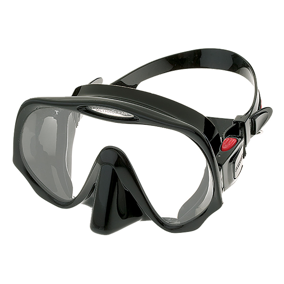 Atomic Aquatics Frameless Medium Fit Black Scuba Diving Mask for Snorkeling and Underwater Exploration - Perfect for Travel, Beach, and Ocean Adventures