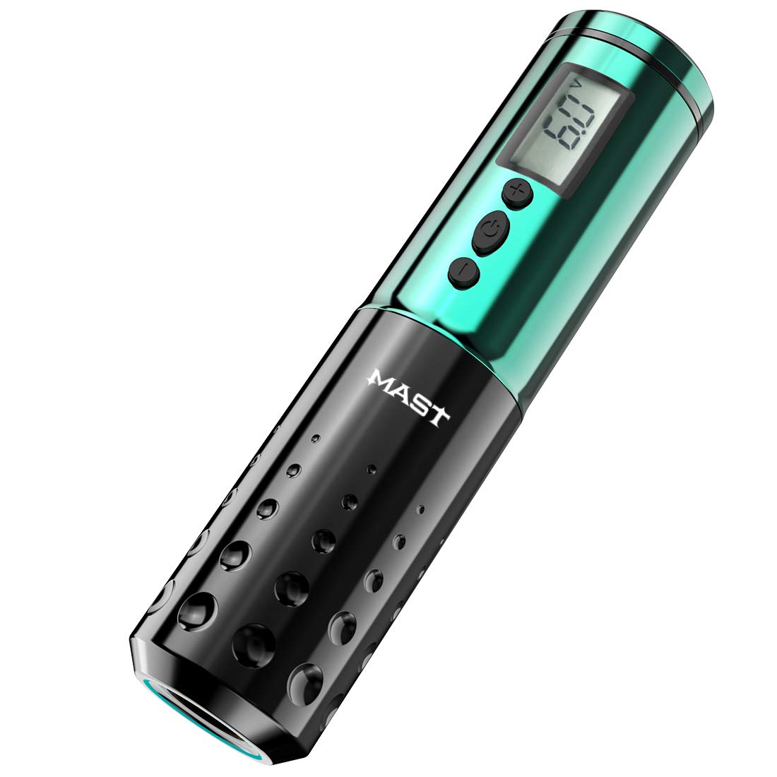 **Mast Lancer Cordless Rotary Tattoo Pen Machine - 2Pcs Replaceable 1900mAh Batteries, Digital LED Display, Professional Tattoo Kit for Artists (Green) - Perfect for Tattoo Shops, Home Studios & Beginners**