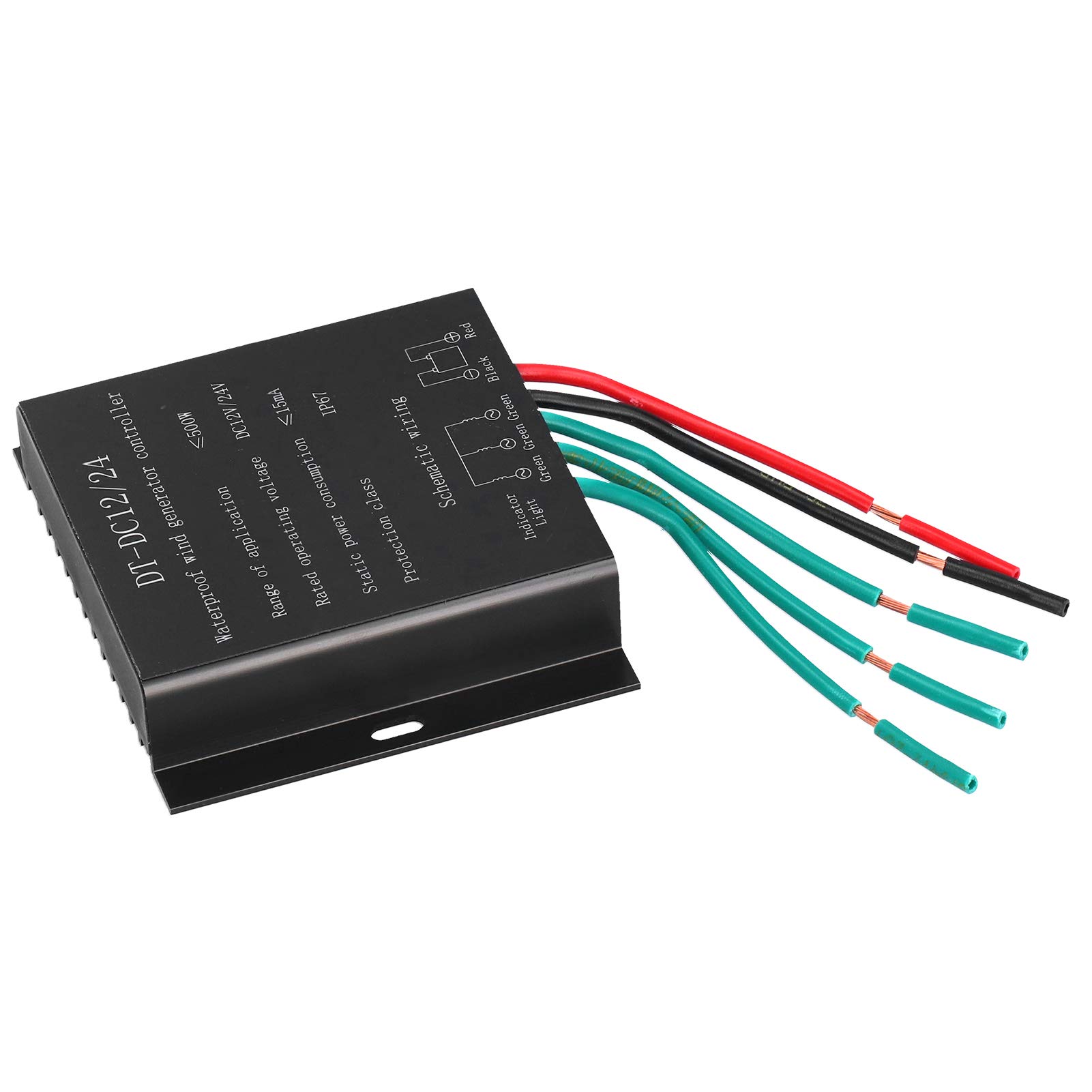 Wind Turbine Controller 12V/24V - Aluminum Alloy Waterproof & Corrosion Resistant Generator Regulator for Industrial Wind Power Systems - Perfect for Off-Grid Energy, Home Wind Farms & Renewable Power Projects