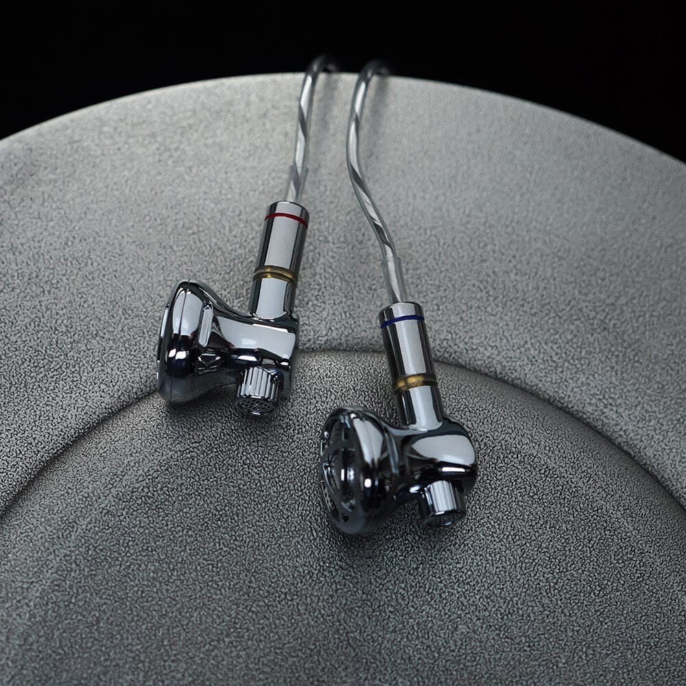 BGVP DX7 Flagship Tunable Flat Head Earbuds - High Fidelity Sound, Detachable Cable, Comfort Fit - Perfect for Audiophiles, Commuting & Workout Sessions