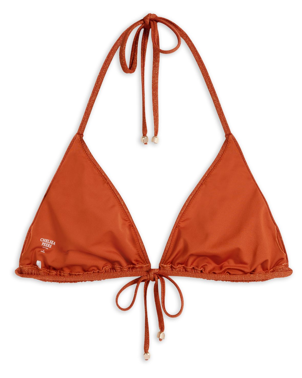 Sexy Metallic Triangle Bikini Top for Women - High Shine Swimwear for Beach, Pool & Summer Vacations