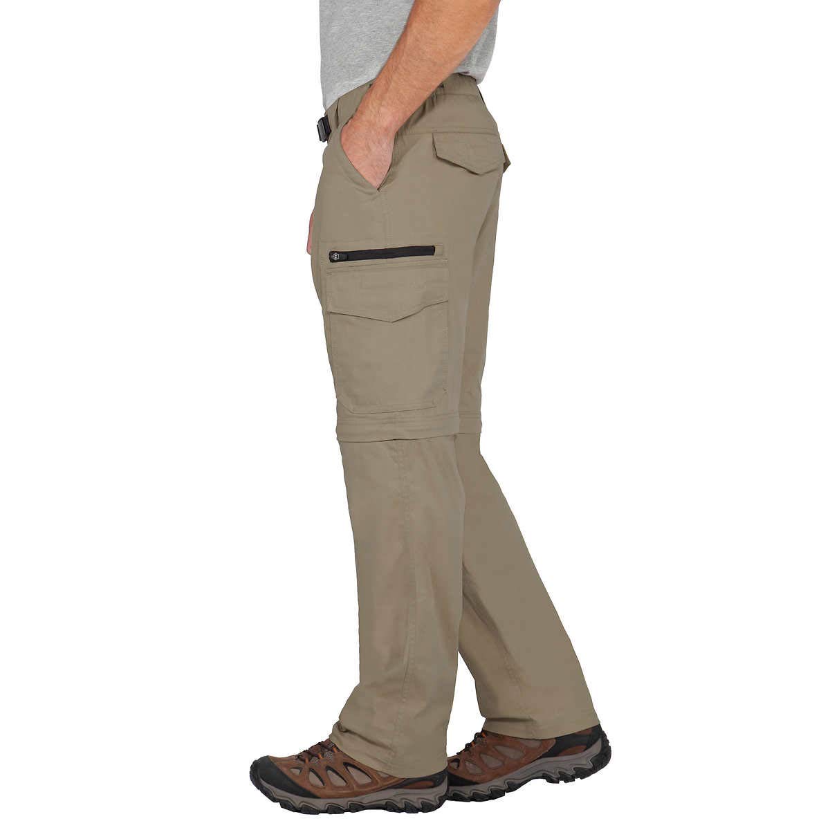Men's Lightweight Convertible Stretch Cargo Pants & Shorts - Quick-Dry, Breathable Outdoor Hiking Pants with Multiple Pockets (Sand, Size Mx30) | Perfect for Camping, Travel & Adventure Activities