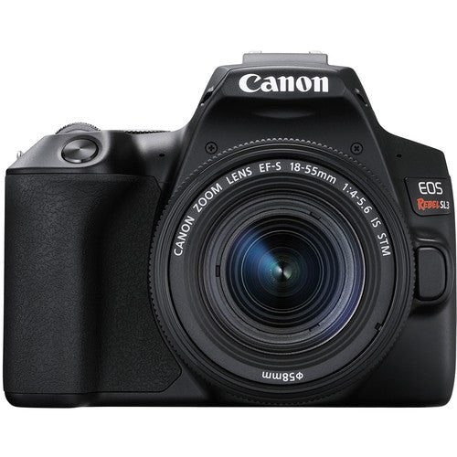 Canon EOS Rebel SL1/250D (SL3) DSLR Camera with 18-55mm Lens & Accessory Bundle - Includes 2x 32GB Class 10 SD Cards - Perfect for Travel Photography, Vlogging, and Beginners