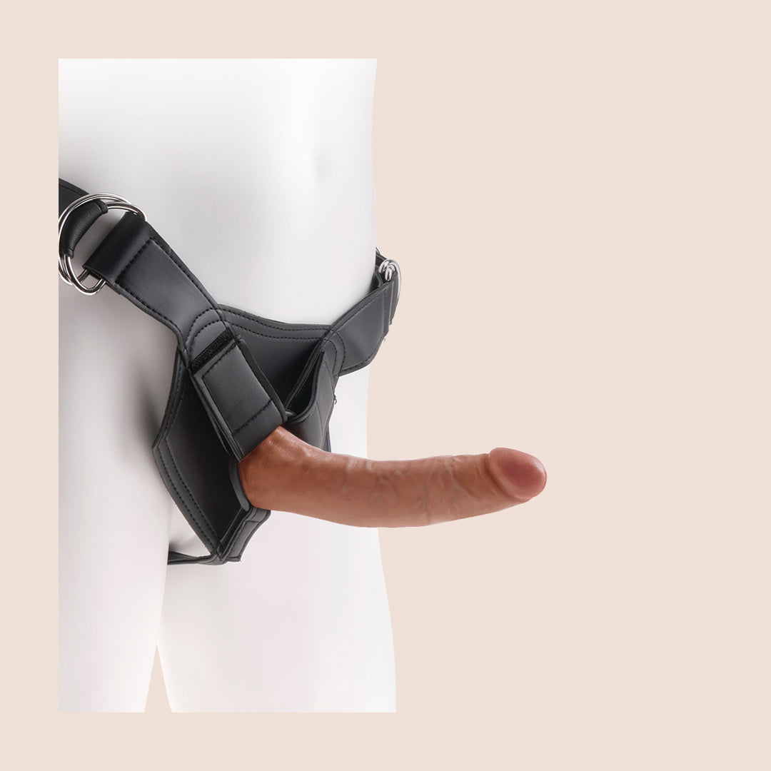 Premium King Cock Strap-On Harness Kit with 7 Realistic Dildos for Couples & Solo Play – Ultimate Pleasure for BDSM, Roleplay & LGBTQ+ Adventures