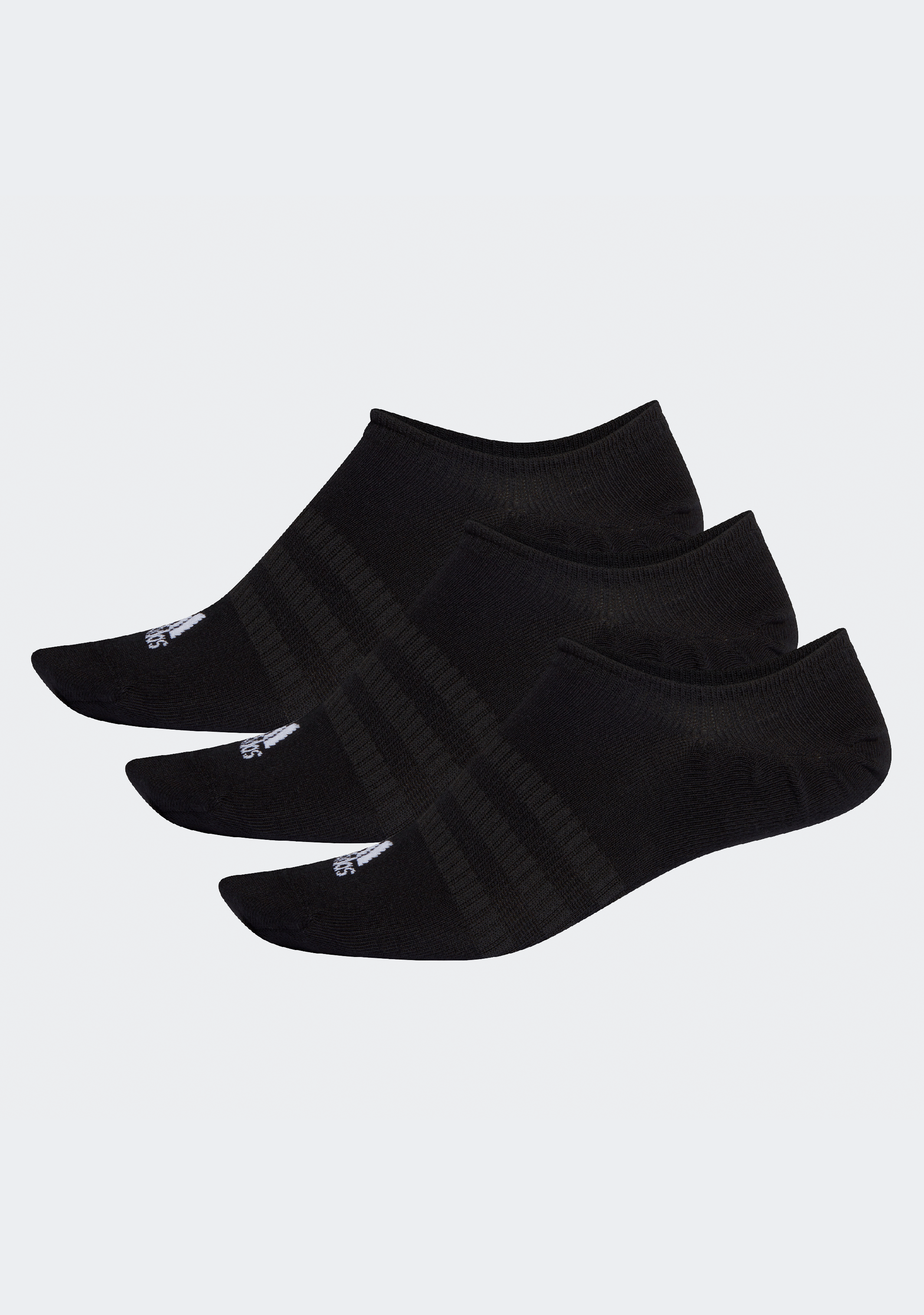 Adidas No Show Socks 3-Pack - Low Cut Athletic Socks for Running, Gym & Casual Wear - Breathable & Comfortable Sneaker Socks for Men & Women