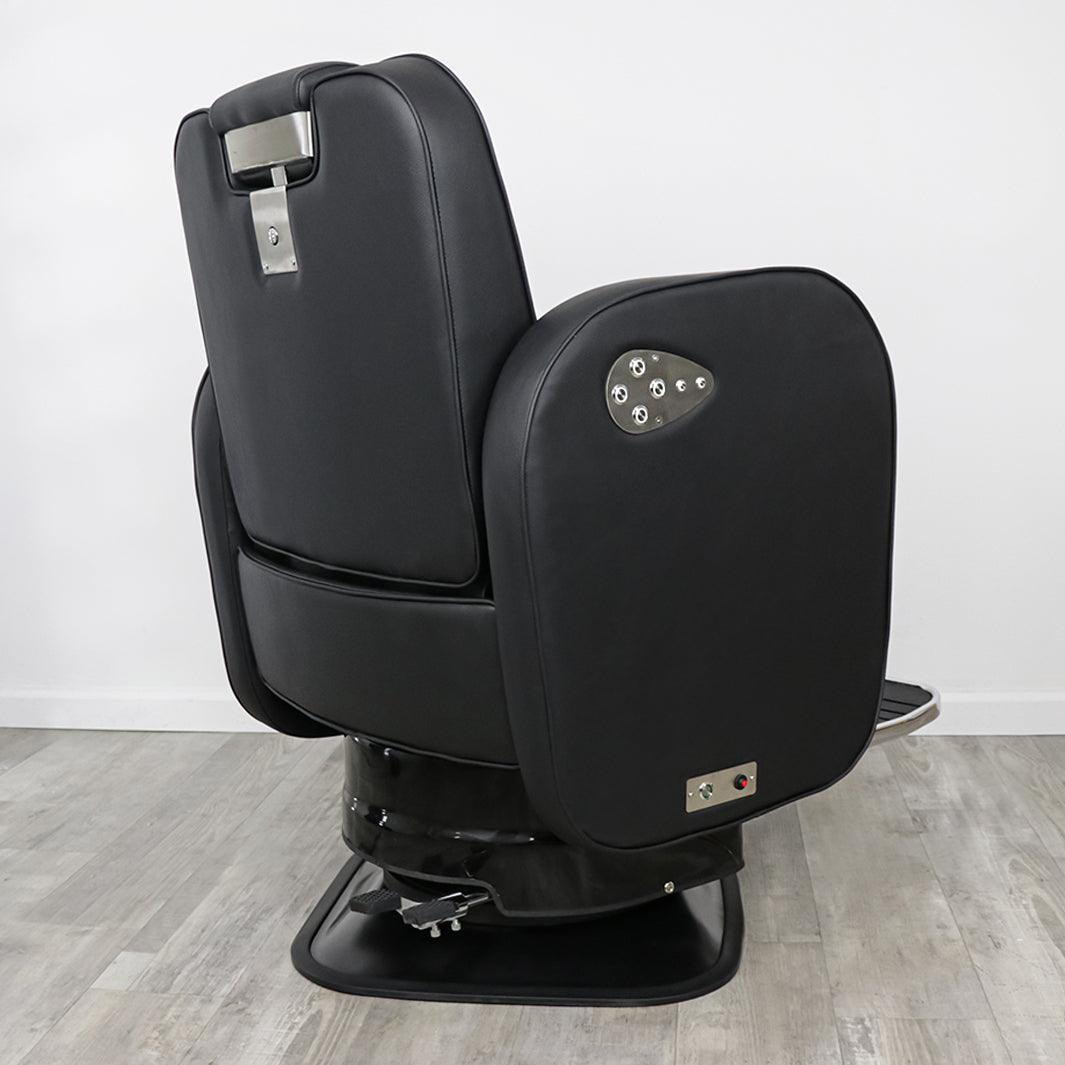 EVANDER Professional Electric Barber Chair for Salon & Home Use - Adjustable Hydraulic Styling Chair with Smooth Recline & Swivel - Perfect for Haircuts, Shaves & Styling