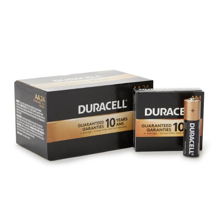 Duracell Coppertop MN1500BKD Alkaline AA Batteries (1.5V, 144-Pack) - Long-Lasting Power for Toys, Flashlights, Remote Controls & Electronics