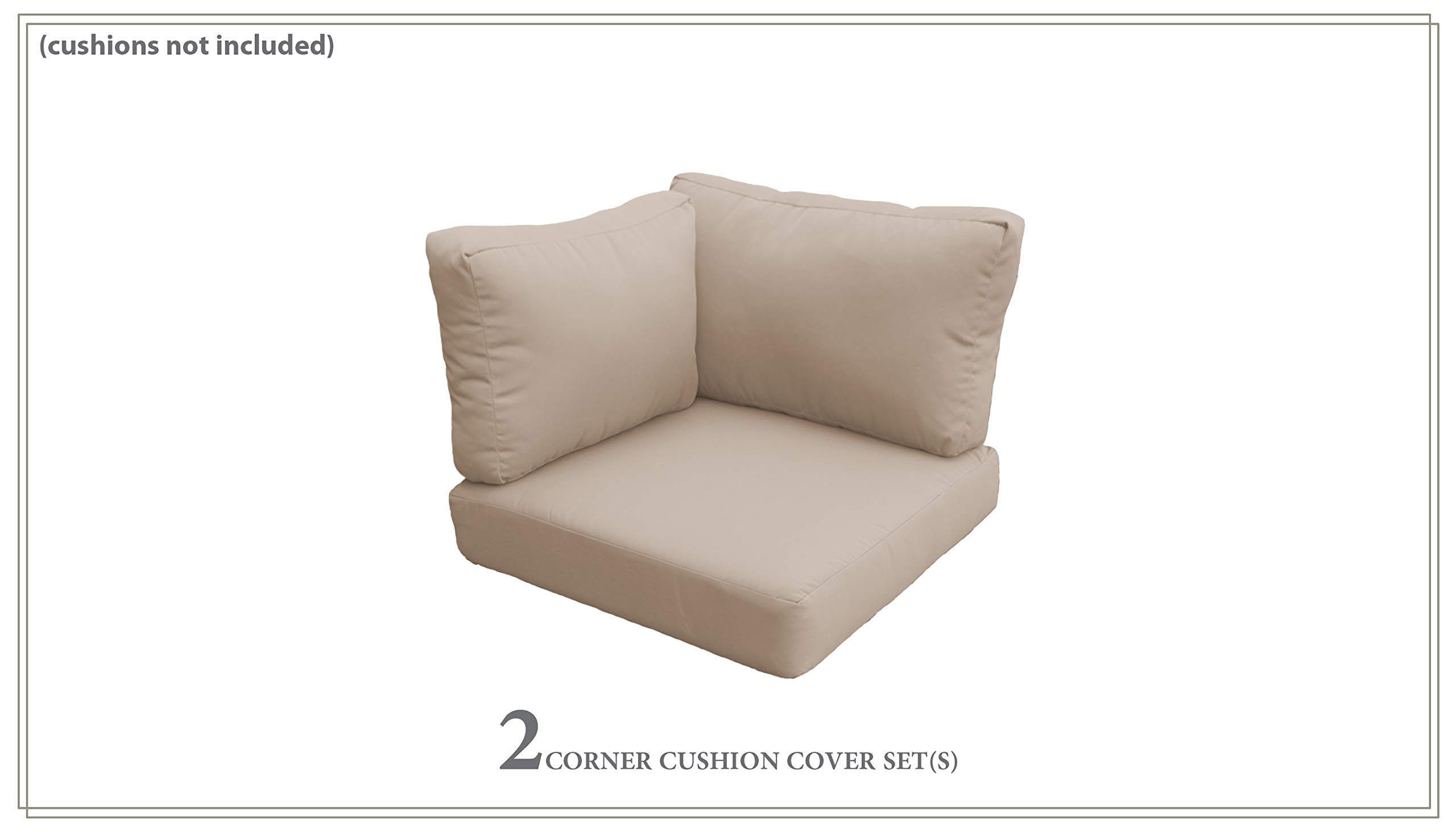 TK Classics High Back Cover Set in Wheat for VENICE-03b Chair - Premium Fabric Slipcover - Living Room, Dining Room, Office Furniture Protection (Cushions Not Included)