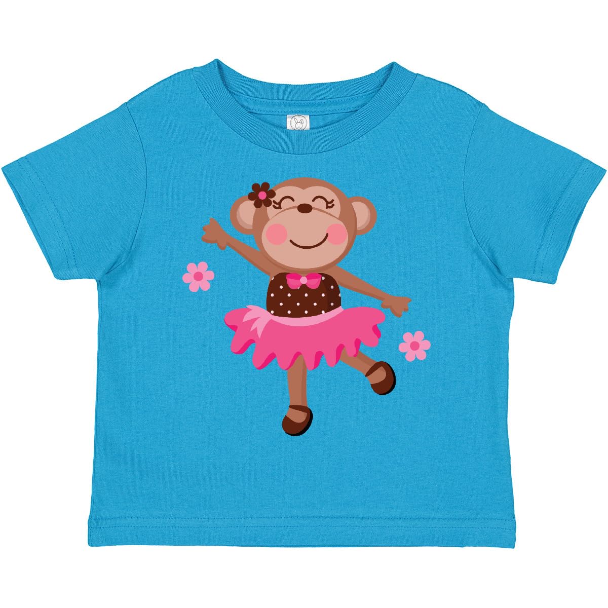 Ballerina Dance Monkey Toddler T-Shirt | Cute Toddler Dance Outfit | Perfect for Ballet Class, Dance Recitals & Playdates