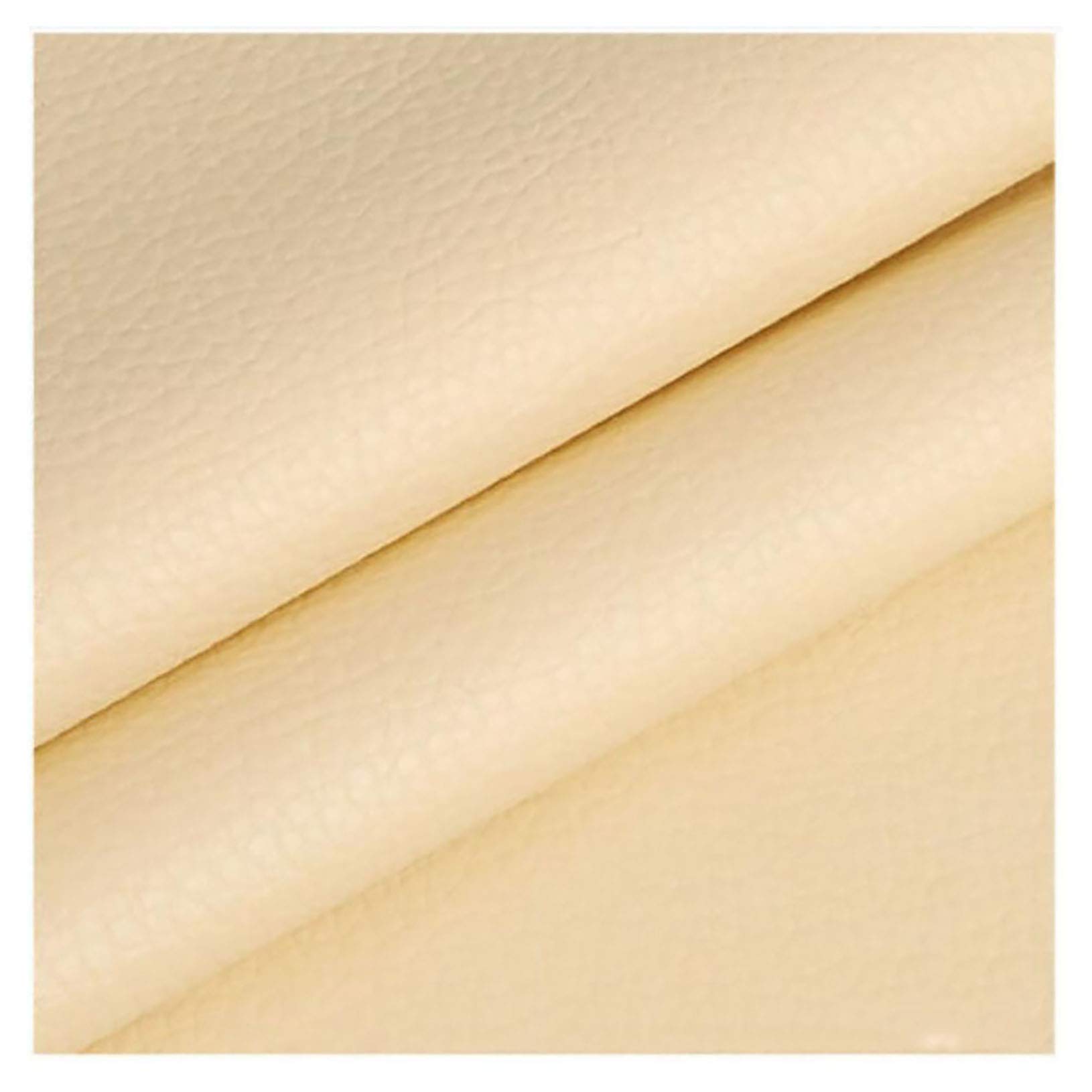 Premium Faux Leather Fabric for Bike Seat Replacement - Durable, Well-Stretched Cream Color Leather - Perfect for Motorcycle, Bicycle & DIY Upholstery Projects