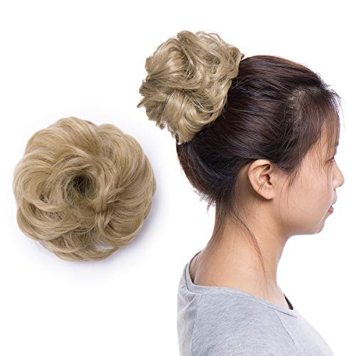 Messy Bun Hair Extension for Curly Hair - Clip-in Updo Hairpiece for Women | Perfect for Weddings, Parties & Everyday Styling