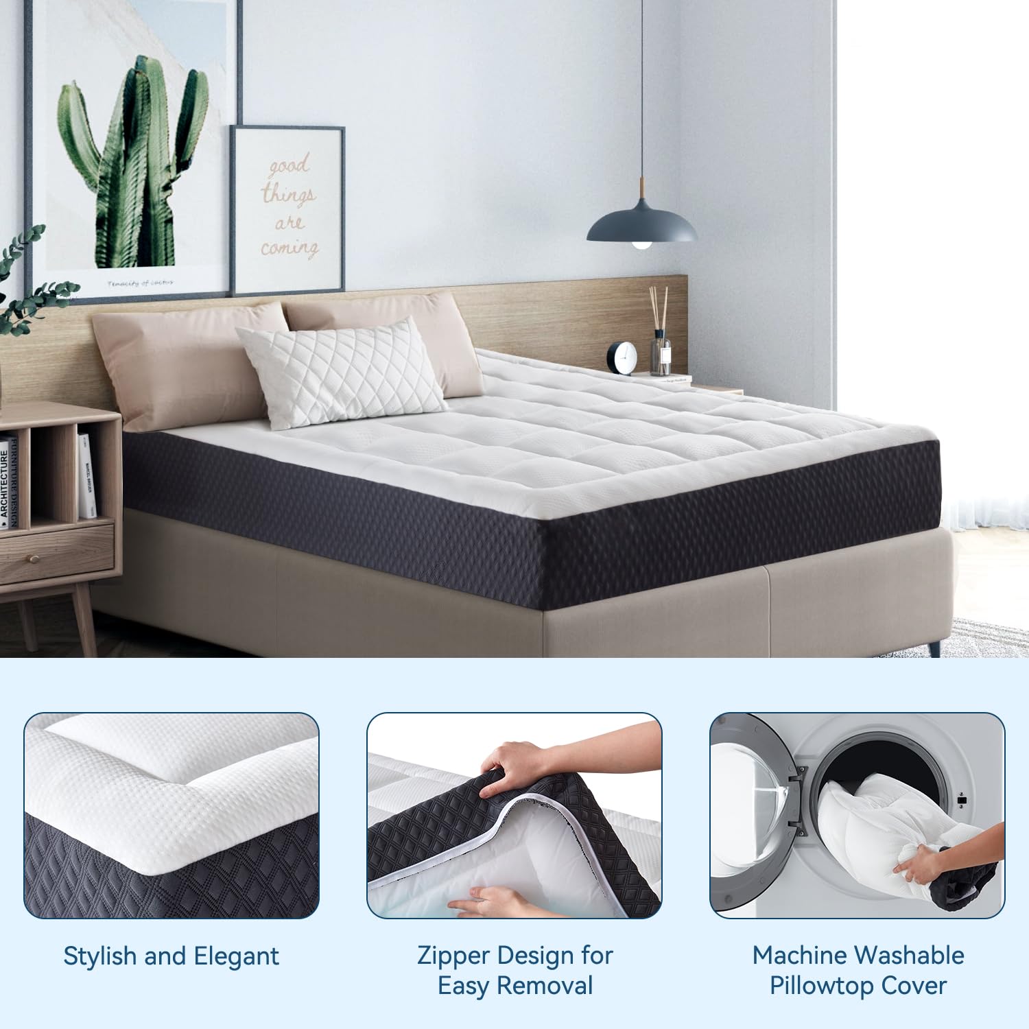 12 Inch Full Mattress in a Box - Cooling Gel Memory Foam & Pillow Top for Pressure Relief, CertiPUR-US Certified, Fiberglass-Free | Perfect for Guest Rooms, Dorms & Small Apartments
