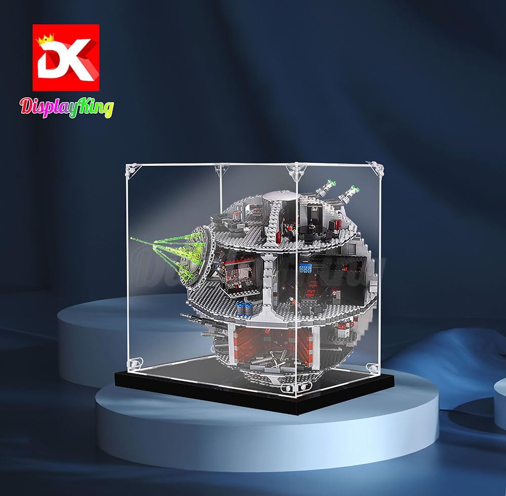 Acrylic Display Case with Screw for Star Wars UCS Death Star 75159 - Protective Showcase for LEGO Collectibles (Model Not Included) | Perfect for Home Display & Collector's Shelf (US Stock)