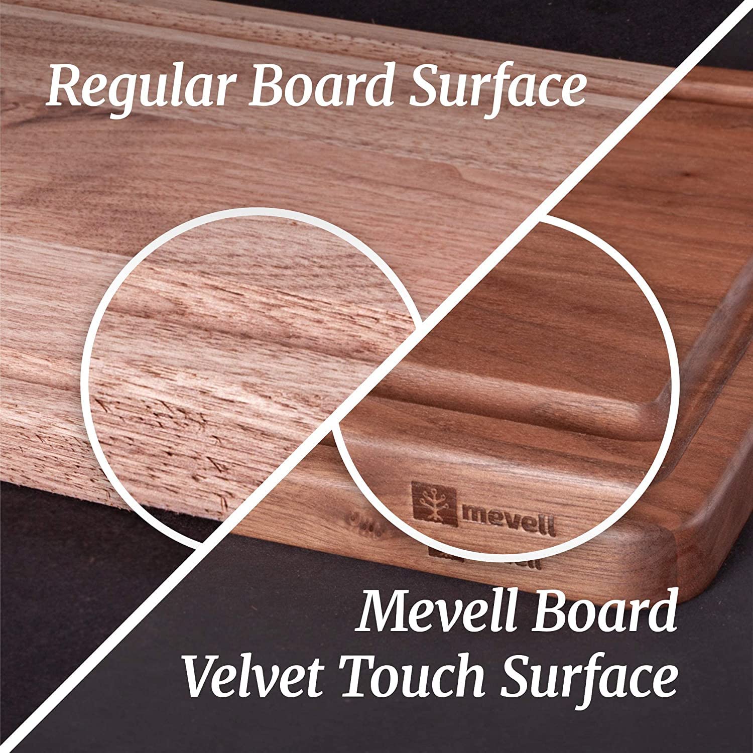 Premium Walnut Wood Cutting Board - Reversible Chopping Board with Juice Grooves - 18x12x1.25 Inch - Handcrafted in Canada - Perfect for Kitchen Prep, Meat Cutting & Serving Charcuterie