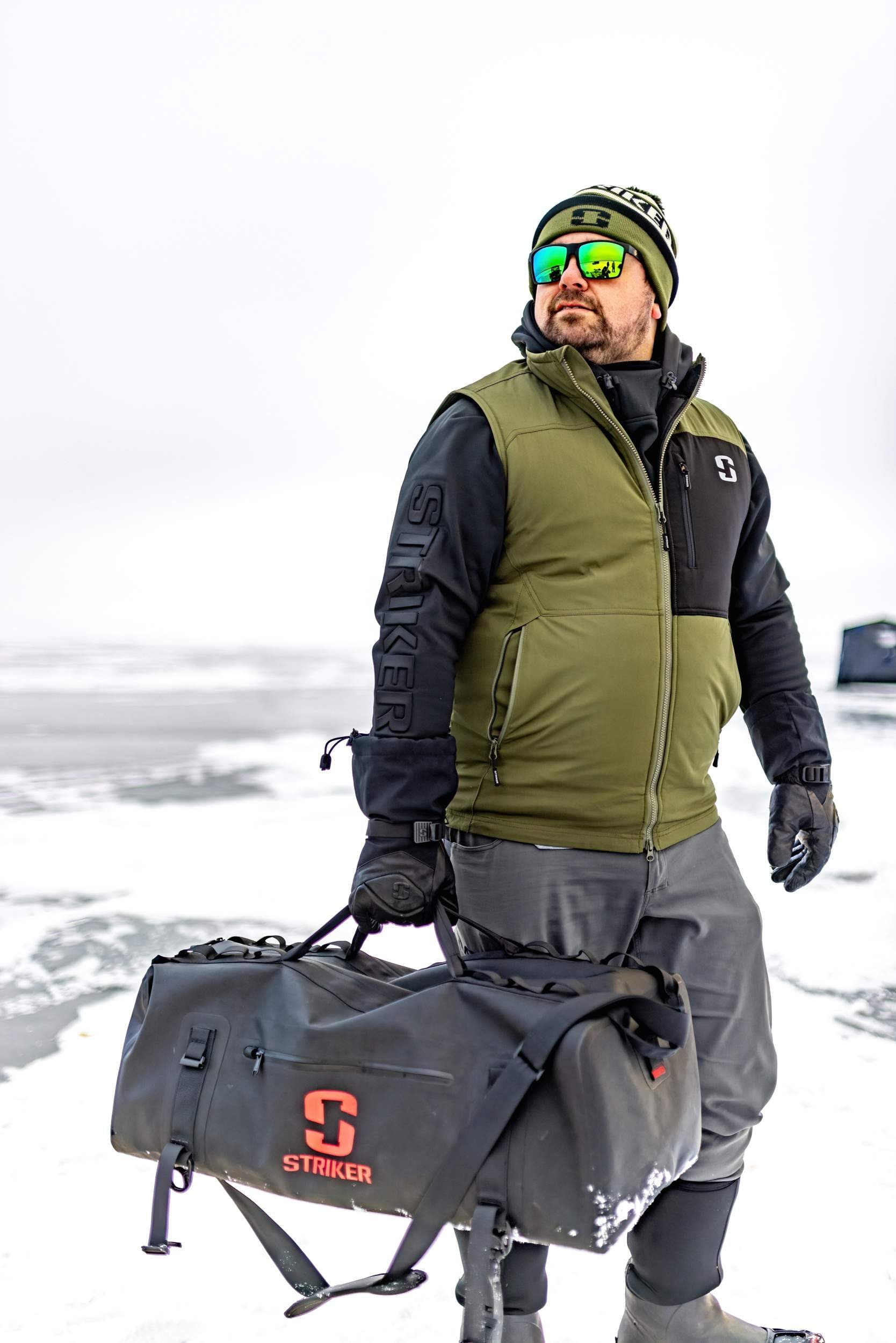 Striker Men's Shield Float Insulated Waterproof Fishing Vest with Sureflote Flotation Technology - Warm & Buoyant for Ice Fishing, Kayaking & Outdoor Water Sports