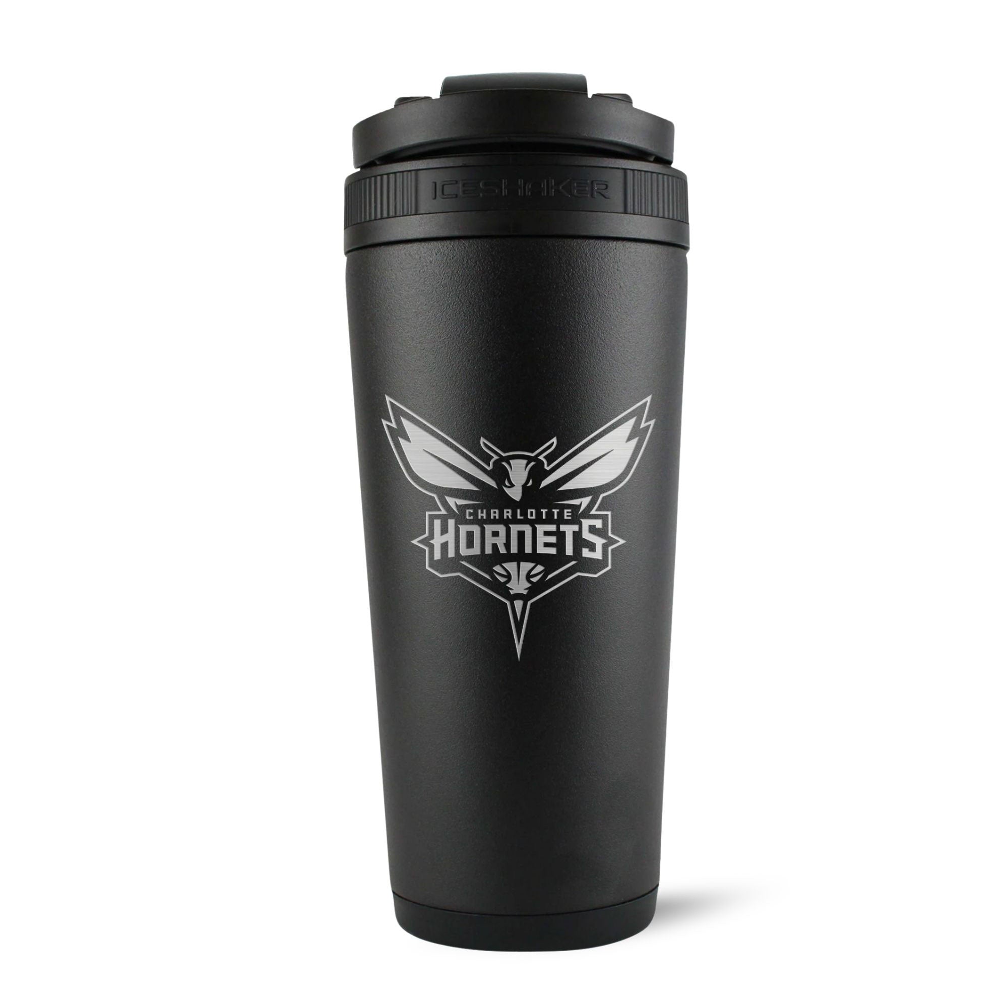 Official Charlotte Hornets 26oz Insulated Stainless Steel Water Bottle with Straw Lid - Black | NBA Team Merchandise | Perfect for Gym, Workouts & Basketball Games