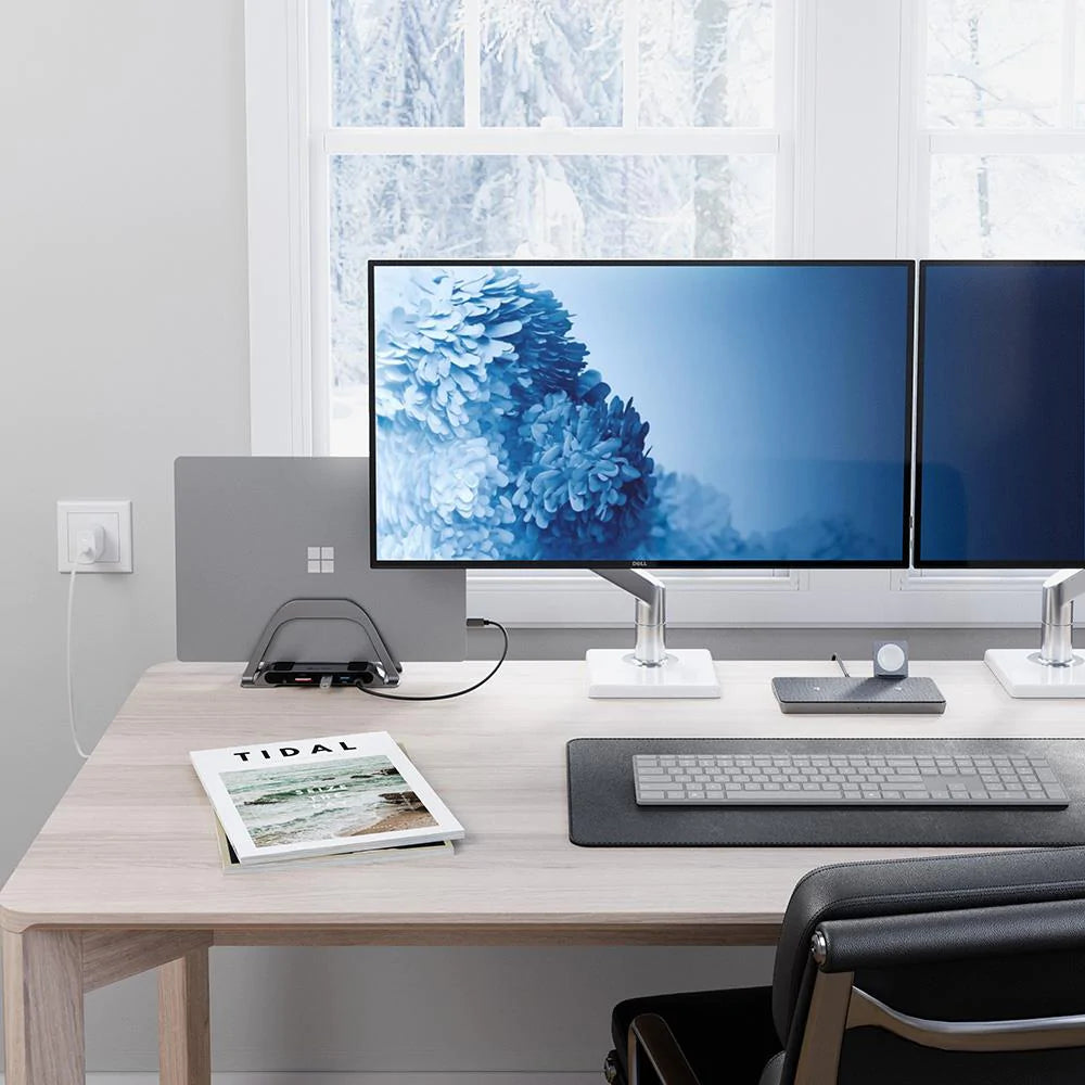 ALOGIC Bolt Plus USB C Docking Station with Stand - 4K HDMI, 100W PD Charging, 5 Ports for MacBook Pro/Air, Dell XPS, iPad Pro - Perfect for Home Office & Remote Work Setup