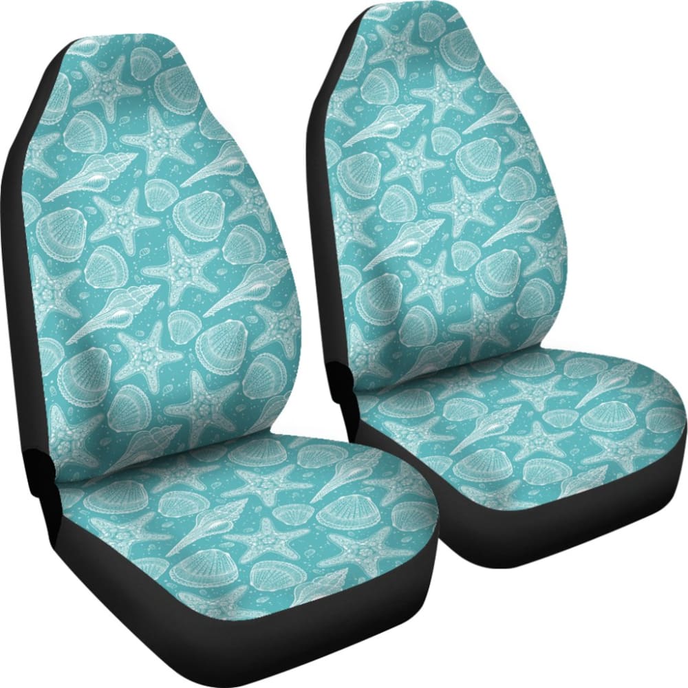 Premium Sea Shell Car Seat Covers - Breathable & Durable Auto Seat Protectors for Cars, SUVs & Trucks | Perfect for Beach Lovers, Summer Road Trips & Coastal Decor