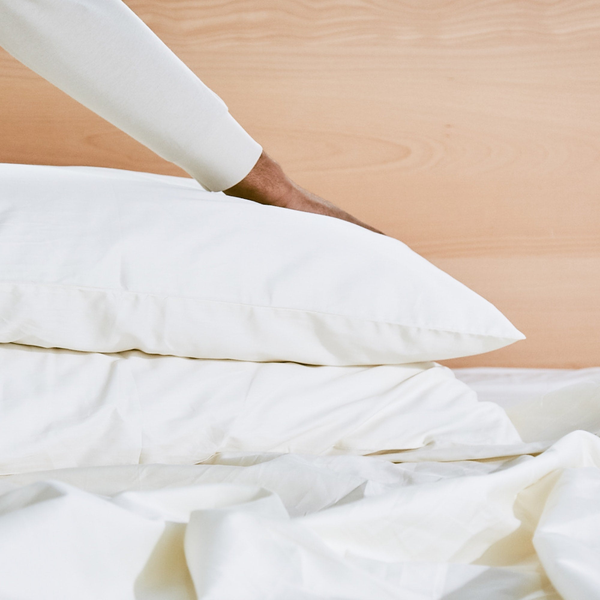 Organic Cotton Sateen Pillowcases 300 Thread Count - Soft & Breathable Bedding for Luxury Sleep & Hotel-Style Comfort