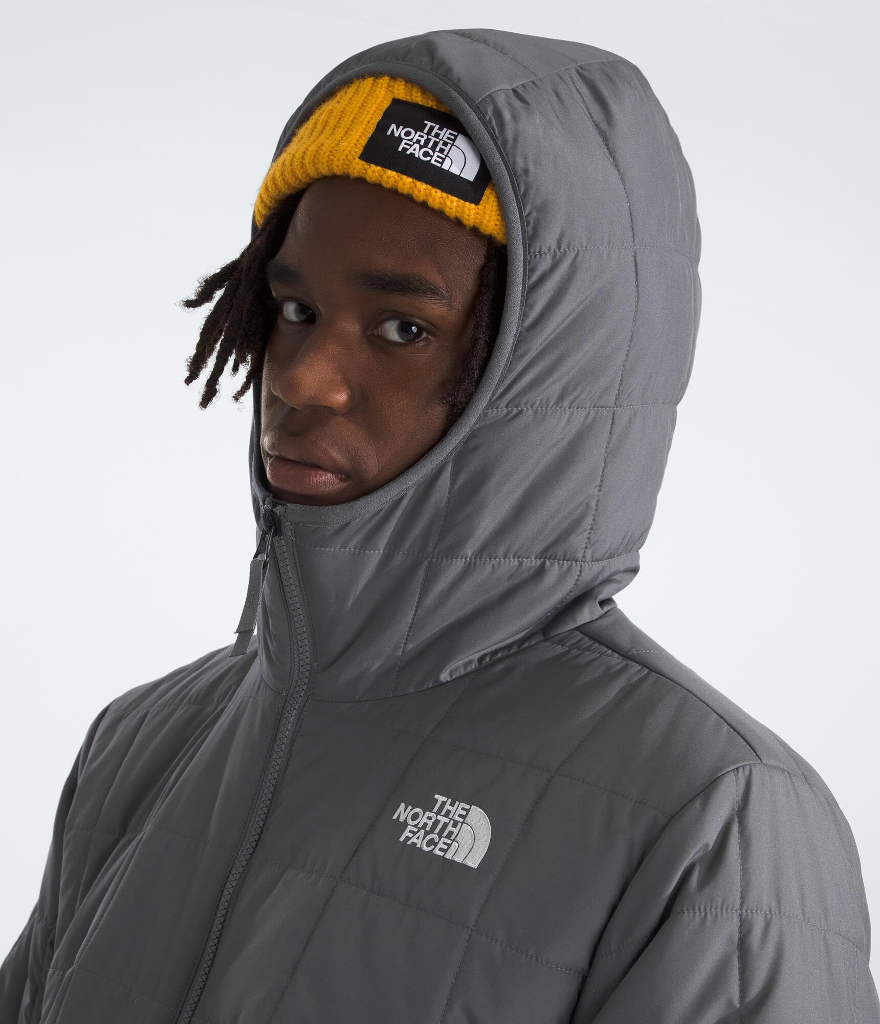 THE NORTH FACE Men's Insulated Hooded Jacket - Waterproof Winter Coat for Hiking, Camping & Outdoor Activities