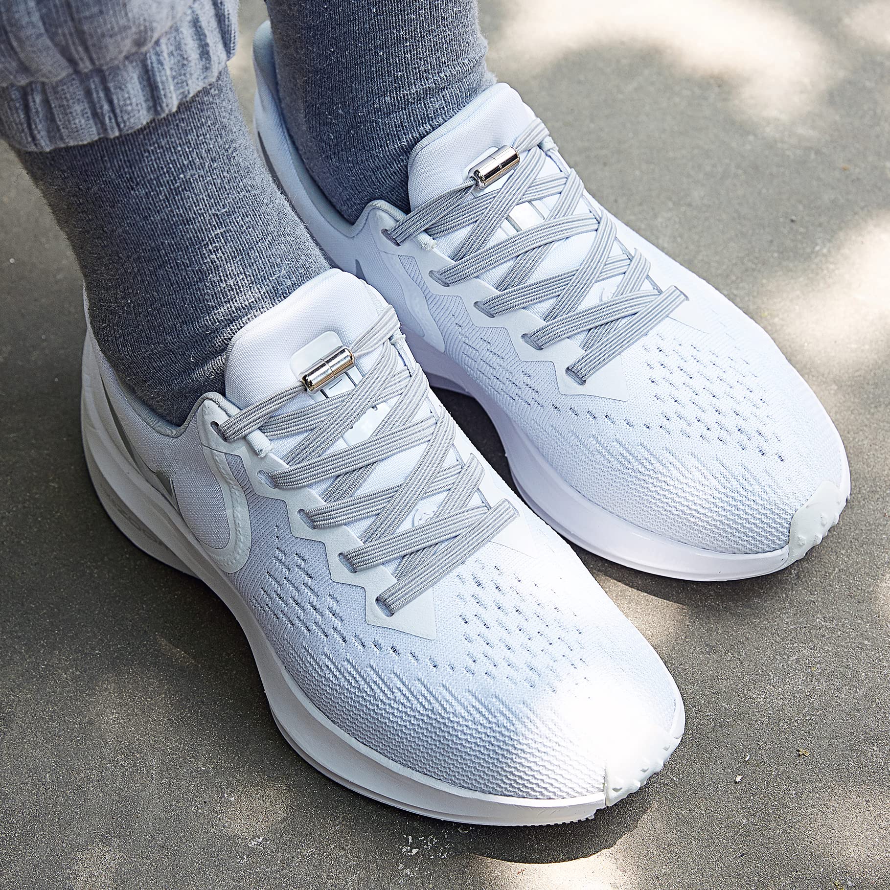 No Tie Elastic Shoelaces for Adults & Kids - Stretchable Sneaker Laces for Running, Walking & Sports - Easy Slip On Shoe Laces for Sneakers, Tennis Shoes & Casual Wear