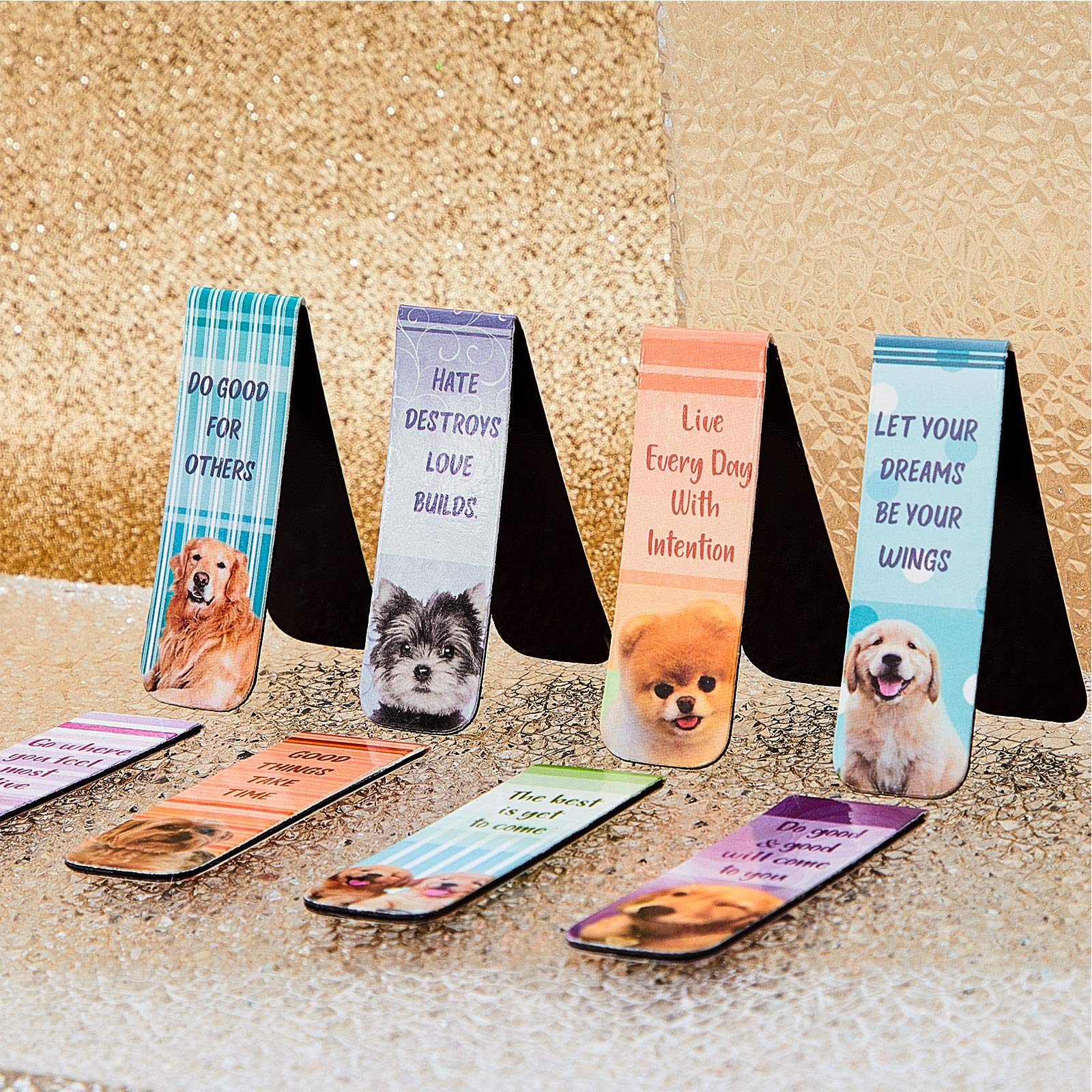 24-Piece Christian Magnetic Bookmarks Set - Inspirational Puppy Design, Perfect for Bible Study, Church Gifts & Teacher Supplies - Ideal for Reading, Note-Taking & Scripture Marking