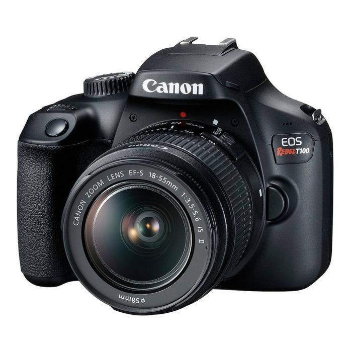 Canon EOS Rebel T100 DSLR Camera with EF-S 18-55mm f/4-5.6 STM Lens Kit | Perfect for Beginners, Travel & Family Photography
