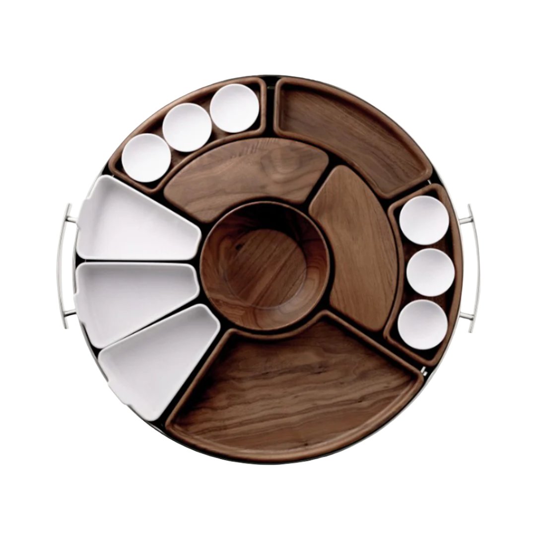 Mood Asia Party Tray - Elegant Asian-Inspired Serving Platter for Appetizers, Sushi & Dim Sum | Perfect for Dinner Parties, Weddings & Holiday Gatherings