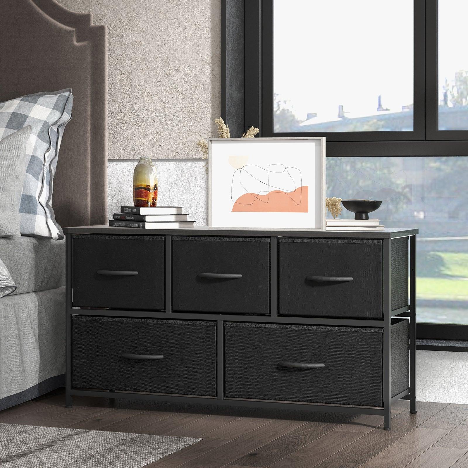 5-Drawer Fabric Storage Dresser for Bedroom - Organizer Tower with Removable Bins | Perfect for Clothes, Toys & Home Organization