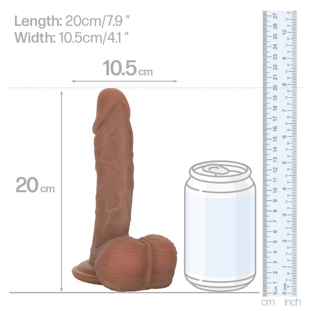 Realistic 6 Inch Dildo with Bouncing Balls & Strong Suction Cup - Lifelike Adult Toy for Solo Play, Couples Fun and BDSM Scenes