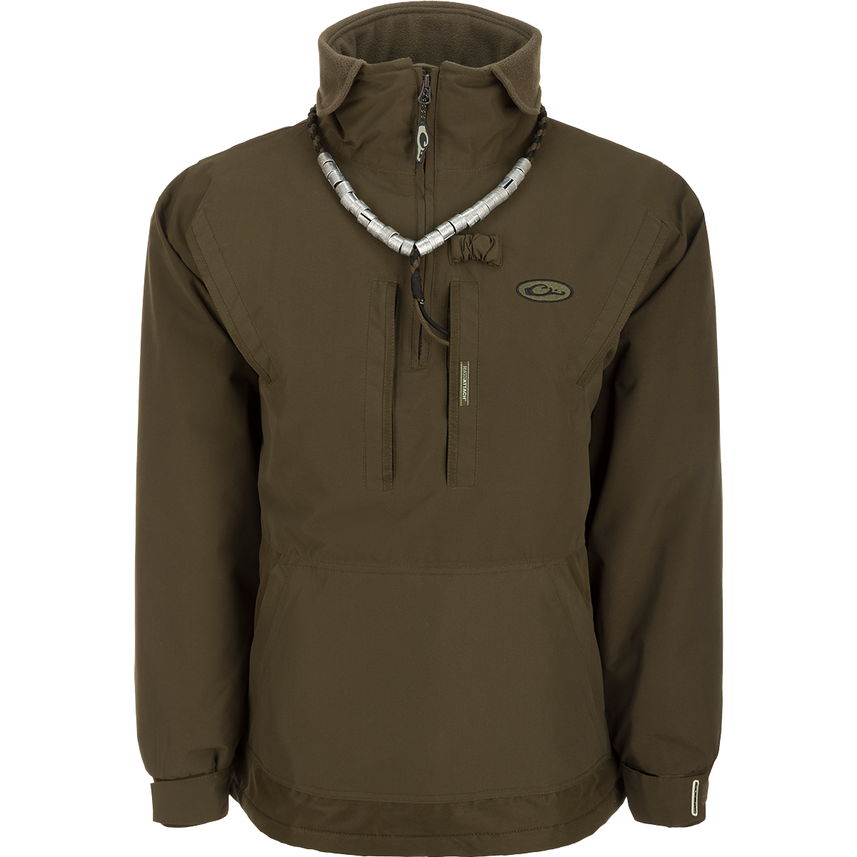MST Waterproof Fleece Lined Quarter Zip Jacket for Men & Women - Lightweight Windproof Outdoor Pullover for Hiking, Camping & Running
