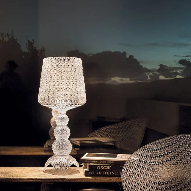 Mini Kabuki Lamp Crystal - Elegant Japanese-Inspired Table Lamp for Home Decor, Bedroom, Living Room & Office - Perfect for Ambient Lighting and Zen Atmosphere