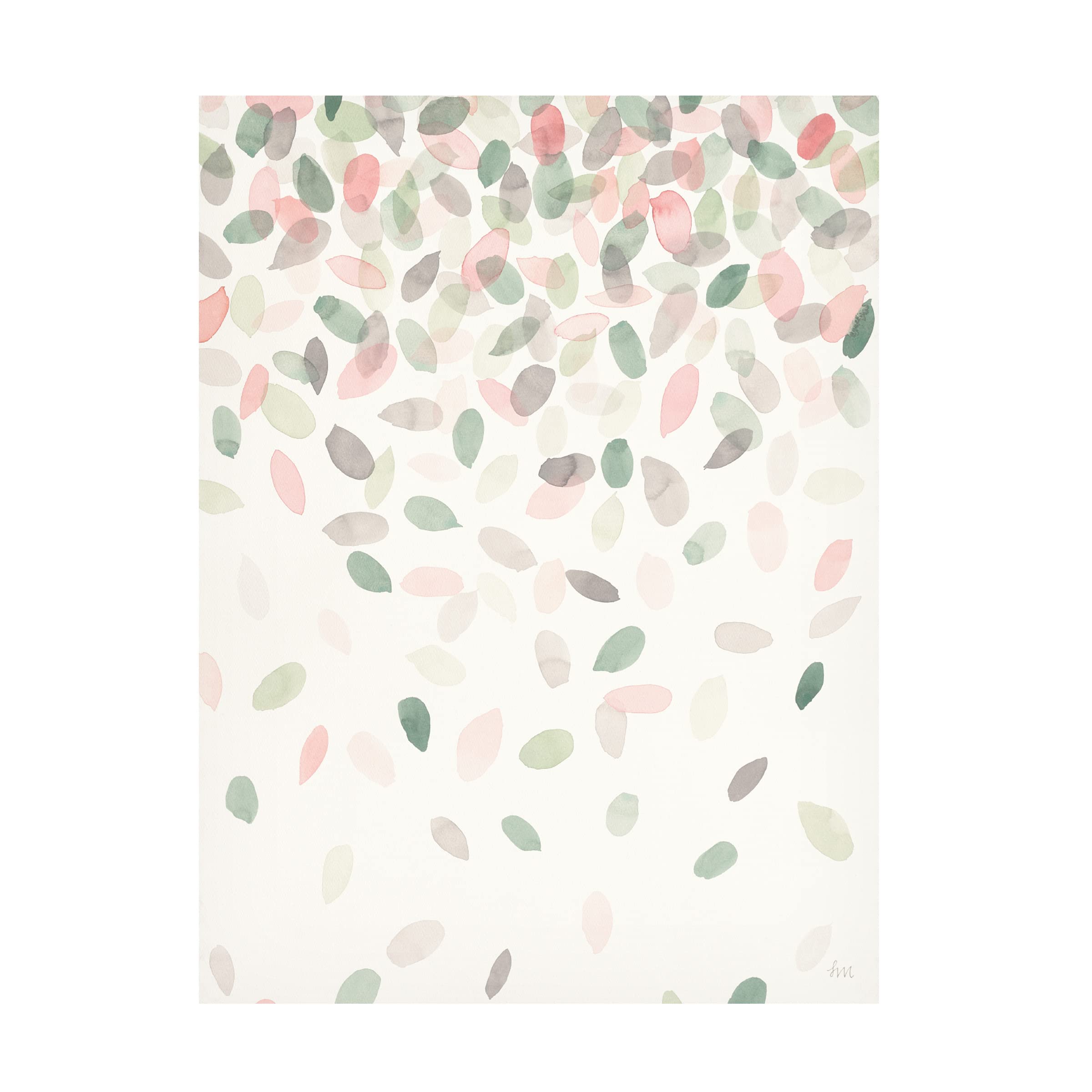 Laura Marshall 'Spring Cascade I' Canvas Art Print - Modern Wall Decor for Living Room, Bedroom & Office - High-Quality Trademark Fine Art