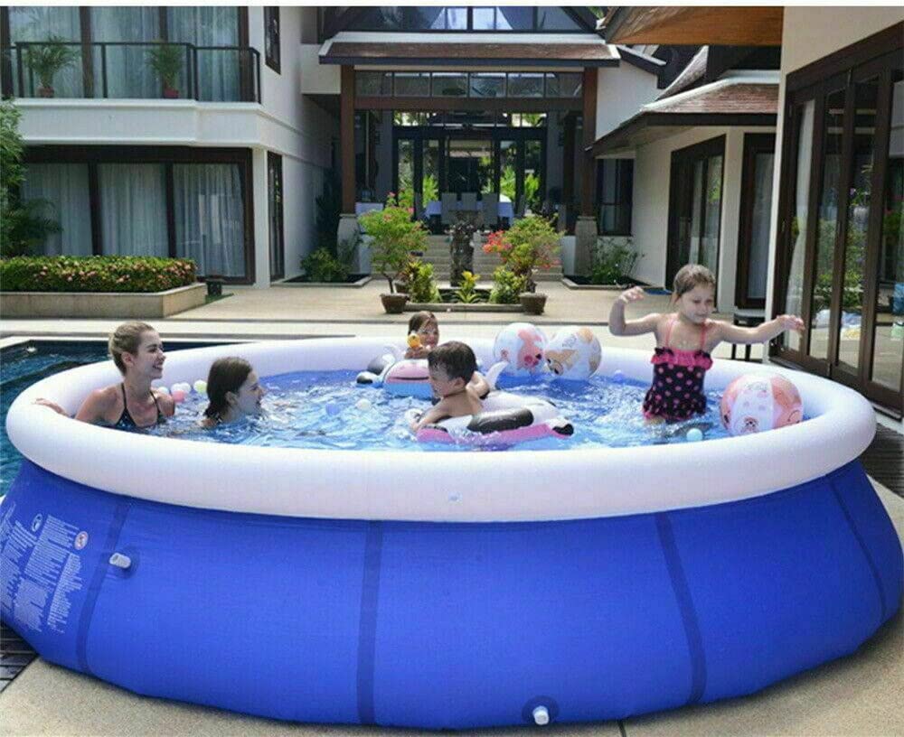 RBZAM Inflatable Above Ground Swimming Pool for Kids & Family - 3M Diameter with Filter Pump, Blue (RBZAM-001) | Perfect for Backyard Fun, Summer Parties & Outdoor Water Activities