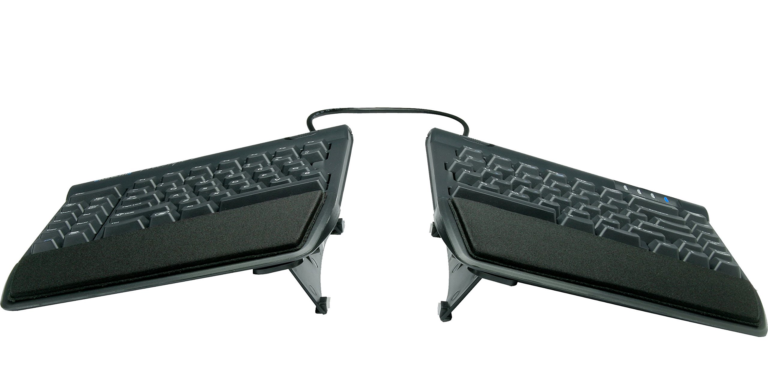 Kinesis Freestyle2 Ergonomic Split Keyboard for PC - US English Layout, Black, 9 Inch Adjustable Separation with VI Technology - Perfect for Office Work, Gaming & Typing Comfort
