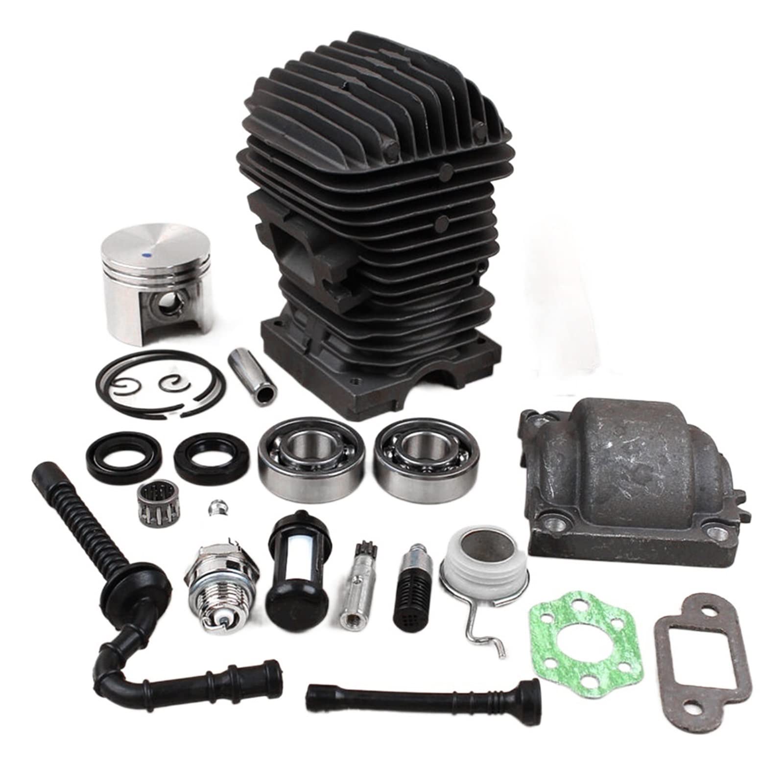 STIHL MS230 MS250 023 025 Chainsaw Replacement Parts Kit - Nikasil Cylinder Piston, Oil Pump, Oil Filter, Air Filter & Oil Line - Durable Gardening Power Tools for Professional Landscaping & Tree Cutting