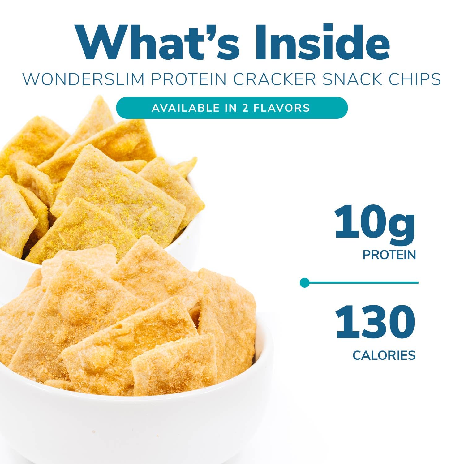 WonderSlim Protein Cracker Snack Chips - Honey Mustard Flavor, Low Fat Gluten Free Healthy Snacks (10 Count Pack) | Perfect for Keto Diet, Weight Loss & On-the-Go Nutrition