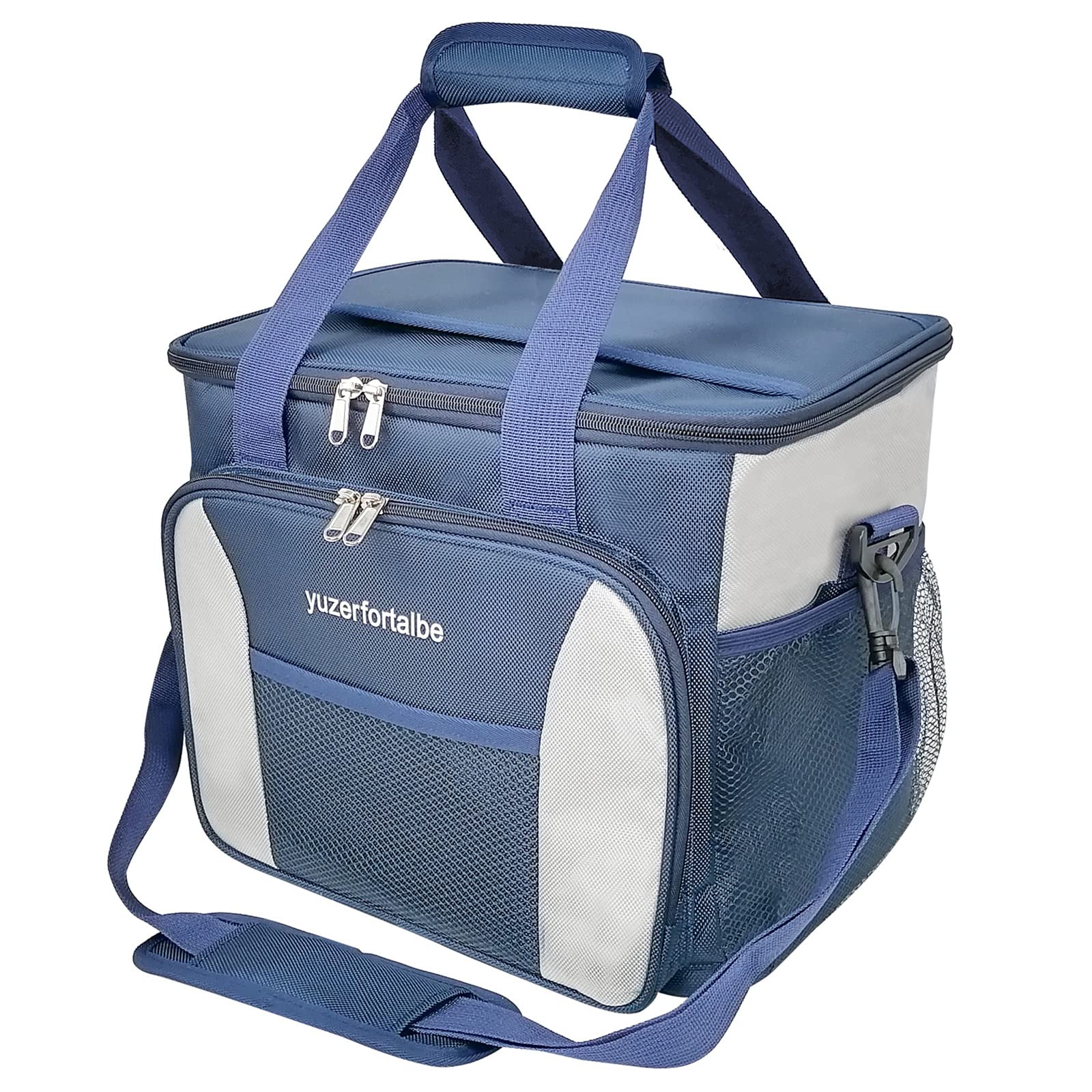 Yuzerfortalbe Insulated Cooler Bag 40 Cans - 25L Collapsible Soft Sided Lunch Cooler for Beach, Picnic, Camping, Travel & Grocery Shopping - Perfect for Outdoor Adventures & Daily Errands